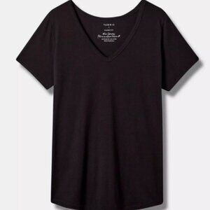 Torrid Vintage Slub Relaxed V-Neck Dolman Tee - size 3